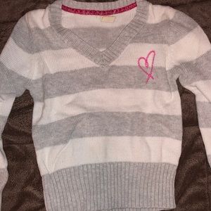 Girls XS striped sweater